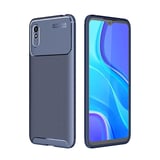 Redmi 9A Kılıf Auto Focus Karbon Kapak - Lacivert Najmaddin