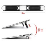 Emin 2 Kademeli Katlanabilir ve Yapışkanlı Laptop Standı Siyah CM-438 Najmaddin