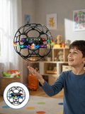 Hepsi Şarjlı Futbol Topu Tasarımlı Mini Drone LED Aydınlatmalı Akıllı Najmaddin