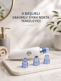 Hepsi Yeni Nesil Vakumlu Pilli Siyah Nokta ve Yüz Temizleme Cihazı 4 Başlıklı Najmaddin