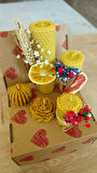 Nefha Candle Doğal Sarma Balmumu Mum 5 li Set