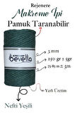 Makrome Ipi 3 Mm Taranabilir 1 Adet 250 gr Nefti Yeşili