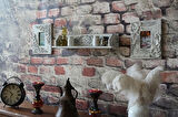 Neiwel Vintage Duen Nio Eskitme Beyaz Ahşap Raf