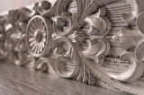Neiwel Vintage Tenna Eskitme Beyaz Ahşap Stand Raf