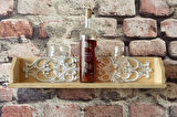 Neiwel Vintage Doa Wel Naturel Ahşap Bar Raf