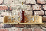 Neiwel Vintage Duen Nio Naturel Ahşap Bar Raf