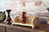 Neiwel Vintage Senna Naturel Ahşap Bar Raf