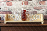 Neiwel Vintage Tenna Naturel Ahşap Bar Raf