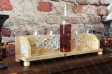 Neiwel Vintage Suen Naturel Ahşap Bar Raf