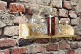 Neiwel Vintage Duen Nio Naturel Ahşap Bar Raf