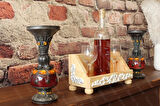 Neiwel Vintage Nova Naturel Ahşap Bar Raf