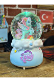Mega Boy Kar Küresi Unicorn Full Otomatik Kar Püskürtmeli Işıklı Müzikli