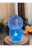 Orta Boy Frozen Elsa Kar Küresi Otomatik Işıklı Müzikli