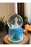 Orta Boy Frozen Elsa Kar Küresi Otomatik Işıklı Müzikli