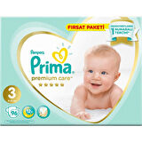 Premium Care Bebek Bezi Fırsat Paketi 3 Beden 96 Adet