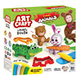NessiWorld Art Craft Eğlenceli Hayvanlar Oyun Hamuru Seti 11 Parça