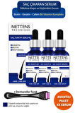 Nettens Saç Dökülmesine Karşı Hızlı Saç Uzatan Saç Çıkaran Gürleştirici Serum 3 Adet + Dermaroller