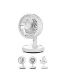 Nevamel® Mini Masaüstü Vantilatör Sessiz Çalışan 2 Kademeli Fan Otomatik Salınımlı