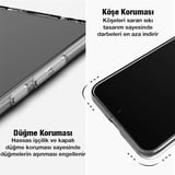 Nevamel Ally iPhone 13 Pro Max Kılıf Kamera Korumalı Ultra İnce Şeffaf Silikon Kılıf-(5775)