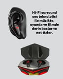 Nevamel Led Işıklı Metal Kasa Kablosuz Gaming Kulaklık
