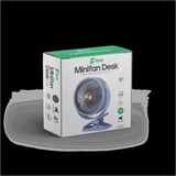 Nevamel® FENY FN-F70 MAVİ 3 Kademeli Hız Kıstırmalı Ayak 360derece Dönüş Kanat Masaüstü Dahili 1800mAh Bataryalı Type-C Şarj Girişli Vantilatör(1923)