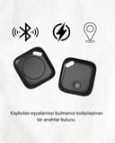 Nevamel Bluetooth Destekli Akıllı Takip Cihazı | Mobil Uygulama Kontrollü | Kaybolan Eşyalar İçin Konum Bulma Teknolojisi
