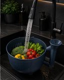Nevamel® Çok Amaçlı Sebze ve Meyve Temizleme Kabı Pratik Süzgeçli Yapı