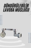 Nevamel Dönebilen Musluk Başlığı Akrobat Mutfak Banyo Musluk Ucu Başlığı Oynar Başlıklı