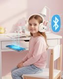 Nevamel® Peluş Tavşan Kulaklı Bluetooth Kulaklık Kablosuz Müzik ve TF Kart Destekli