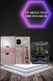 Nevamel® Wireless Şarjlı Akıllı Saat ve Dijital Göstergeli Kablosuz Bluetooth Kulaklık Nabız Ölçer