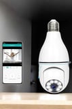 Nevamel® Güvenlik Kamerası Wifi Kamera Duylu Ev Kamerası Wifi Bağlantılı Dönebilen
