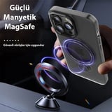 Nevamel ALLY iPhone 14 İçin Magsafe Uyumlu Standlı Manyetik Silikon Kılıf-(5775)