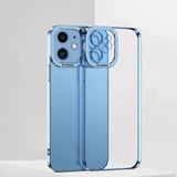 Nevamel ALLY Fashion Series iPhone 12 6.1inç Kılıf Renkli Kenar Lazer Çerçeveli Silikon Kılıf-(5775)