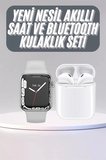 Nevamel Akıllı Saat Kulaklık Hediyeli Uyku ve Sağlık Takibi Yapabilen Uzun Ömürlü