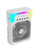Nevamel® Su Buharlı Mini Klima Fan RGB Işıklı Taşınabilir Serinletici