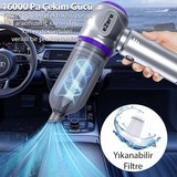Nevamel® EZERE 16000pa Güçlü Portatif Taşınabilir Vakumlu Kablosuz Üflemeli Mini Araç Süpürgesi-(5775)