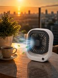 Nevamel® Şarjlı Masaüstü Fan 3 Kademeli Güçlü Hava Akışı