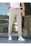 Rahat Şık Kolay Ütülenebilir Slim Fit Kumaş Jogger Pantolon