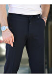 Rahat Şık Kolay Ütülenebilir Slim Fit Kumaş Jogger Pantolon