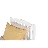 Nil Modern İnci Beyaz Tek Kişilik Karyola 90x190