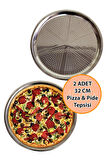 Nishev.com Evini Sev Delikli Pizza Tepsisi Lahmacun Pide Tepsisi 32cm