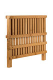 Nishev.com Evini Sev 2 Katlı Bambu Katlanabilir Tabaklık Bulaşıklık Büyük Boy Mutfak Bulaşık Kurutma Rafı 47x32 cm
