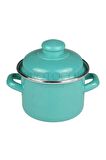Emaye Mini Derin Tencere 12 cm 900 ml - İster Pişir İster Sakla Mini Tencere
