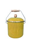 Zarif İnci İtalyan Emaye Yoğurt Tenceresi Emaye Bakraç 20 cm 5 Litre