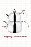 Kahramanlar Delux 4 Parça Çaydanlık Takımı - Mega Boy Platin