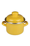 Emaye Mini Bebek Mama Yemek Yumurta Haşlama Derin Tencere 12cm (900 ML)