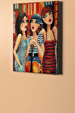 Sayılarla Boyama Seti Kasnaklı Kız Kardeşler 40 X 50 Cm