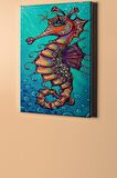Sayılarla Boyama Seti Kasnaklı Deniz Atı 40 X 50 Cm