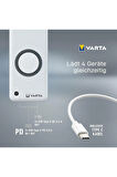 Wireless Kablolu ve Kablosuz Şarj Destekli Powerbank 20000 mAh Deprem Acil Durum Powerbank