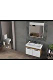 Norman 85 Cm Banyo Dolabı Beyaz (BOY DOLABI HARİÇ)
